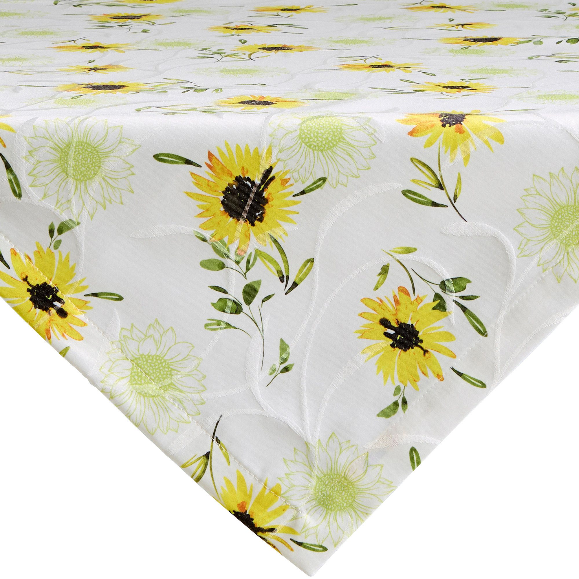 Erwin Müller Mitteldecke Mitteldecke "Sonnenblume", fleckabweisend Blumen
