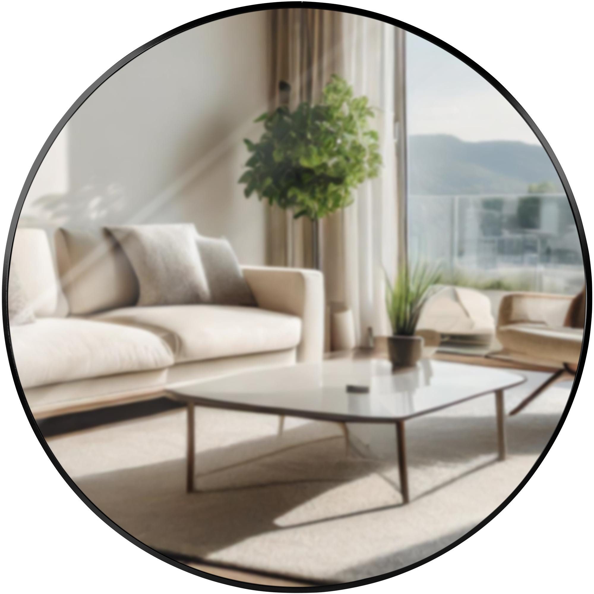 CLP Wandspiegel Elsie (1er), Rund, Modern, 30 / 45 / 60 / 80 cm Metallrahmen