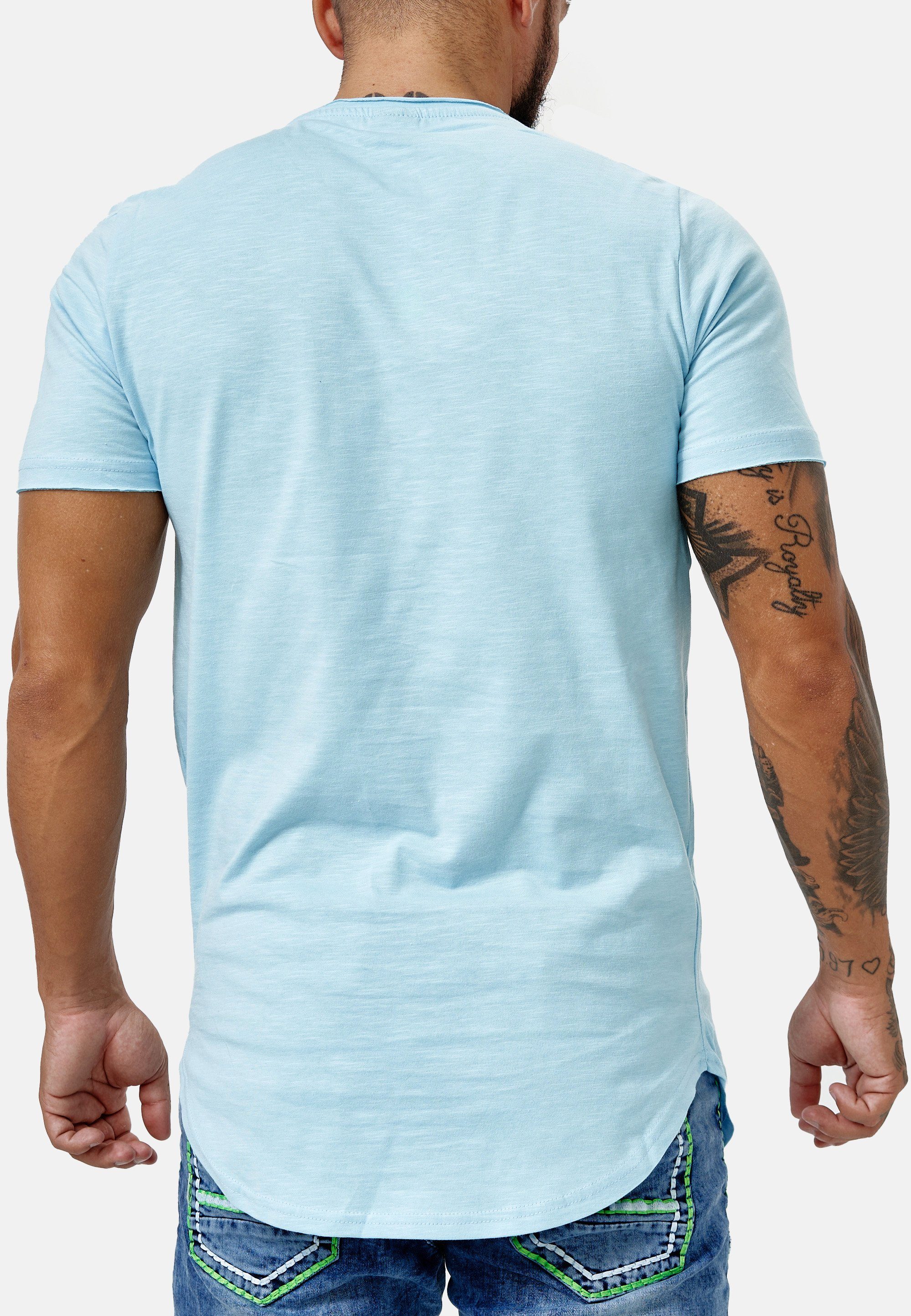 Blau Code47 3751 T-Shirt T-Shirt (1-tlg) Code47
