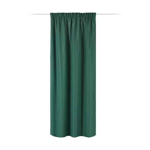 Vorhang Blickdichter Vorhang 140x250cm, Kräuselband, Polyester, grün, JEMIDI, (1 St)