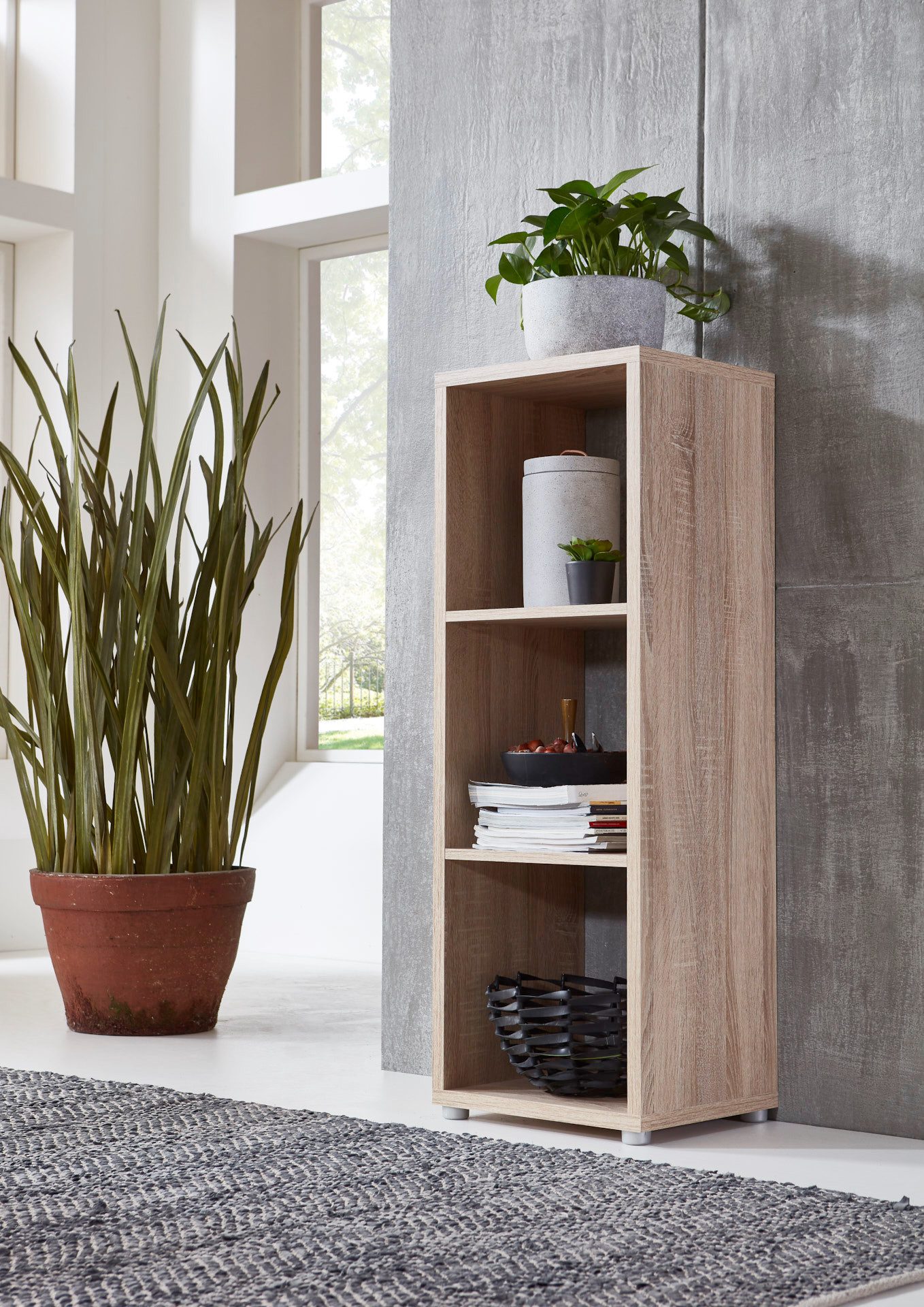 BMG Möbel Standregal NIZZA, Aktenregal, Würfel, Säulen Regal mit 3 Fächern, günstig online kaufen