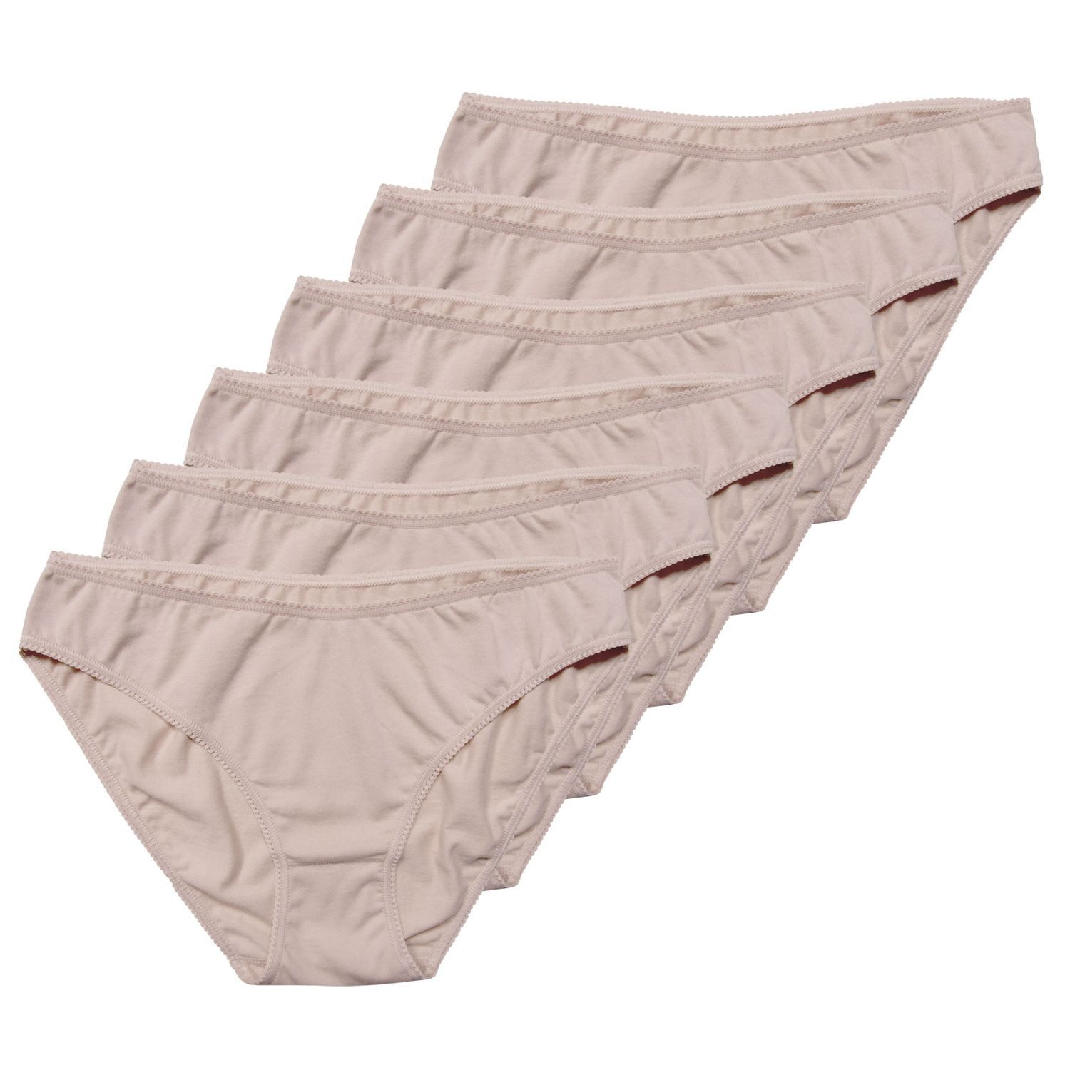 ITALIAN FASHION Midislip Salma (6-St) mit zarter Mäusezähnchenkante im 6er Pack