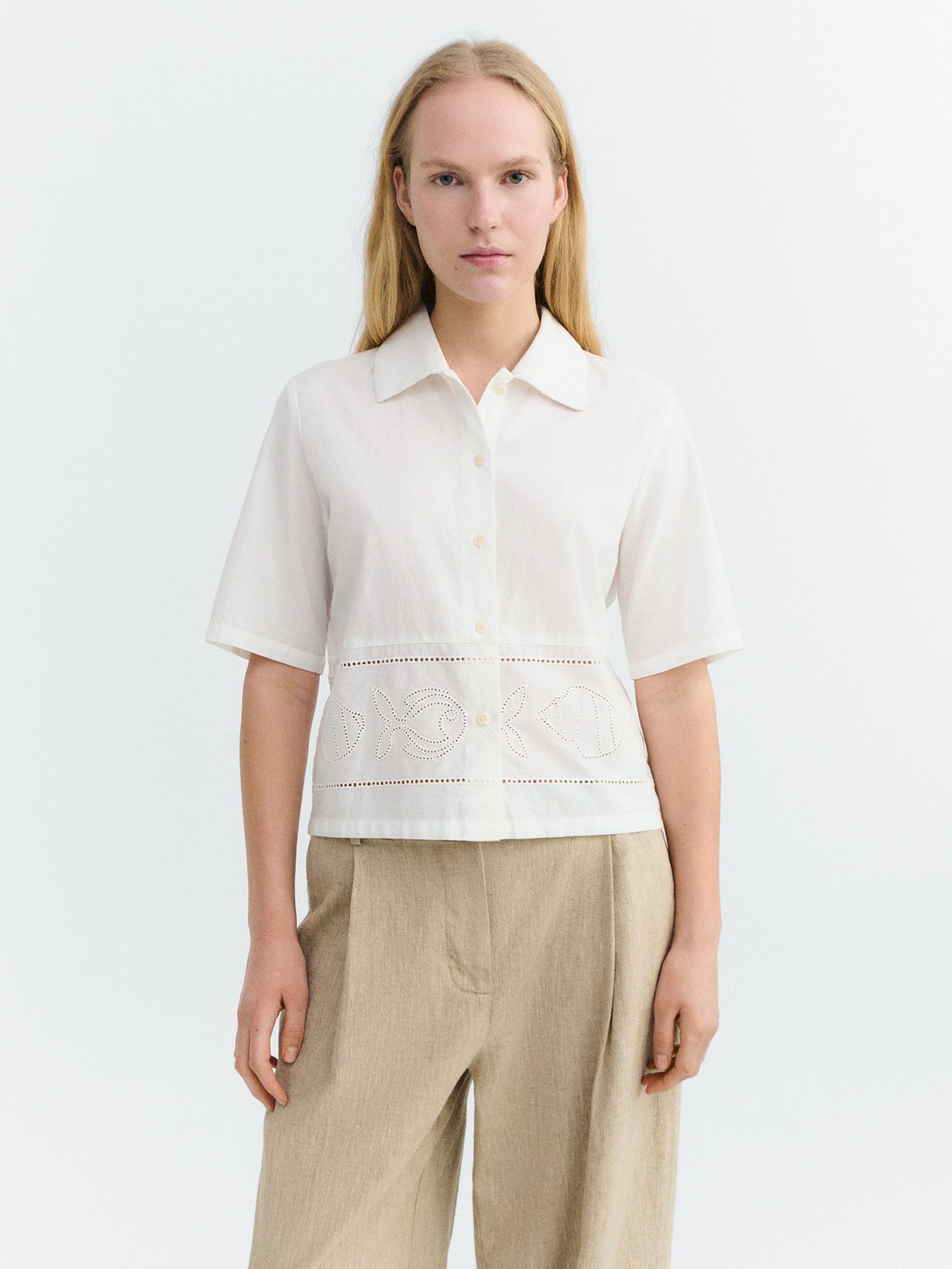 Thinking Mu Kurzarmbluse Ane Blouse