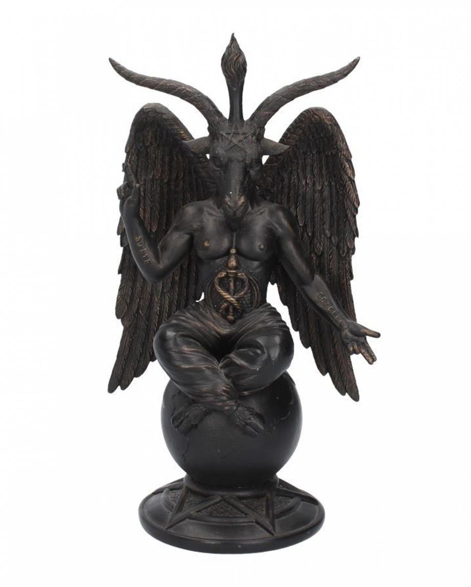 Nemesis Now Horror-Shop Dekofigur Antik Look Baphomet Figur mit Flügel & Ziegenkopf