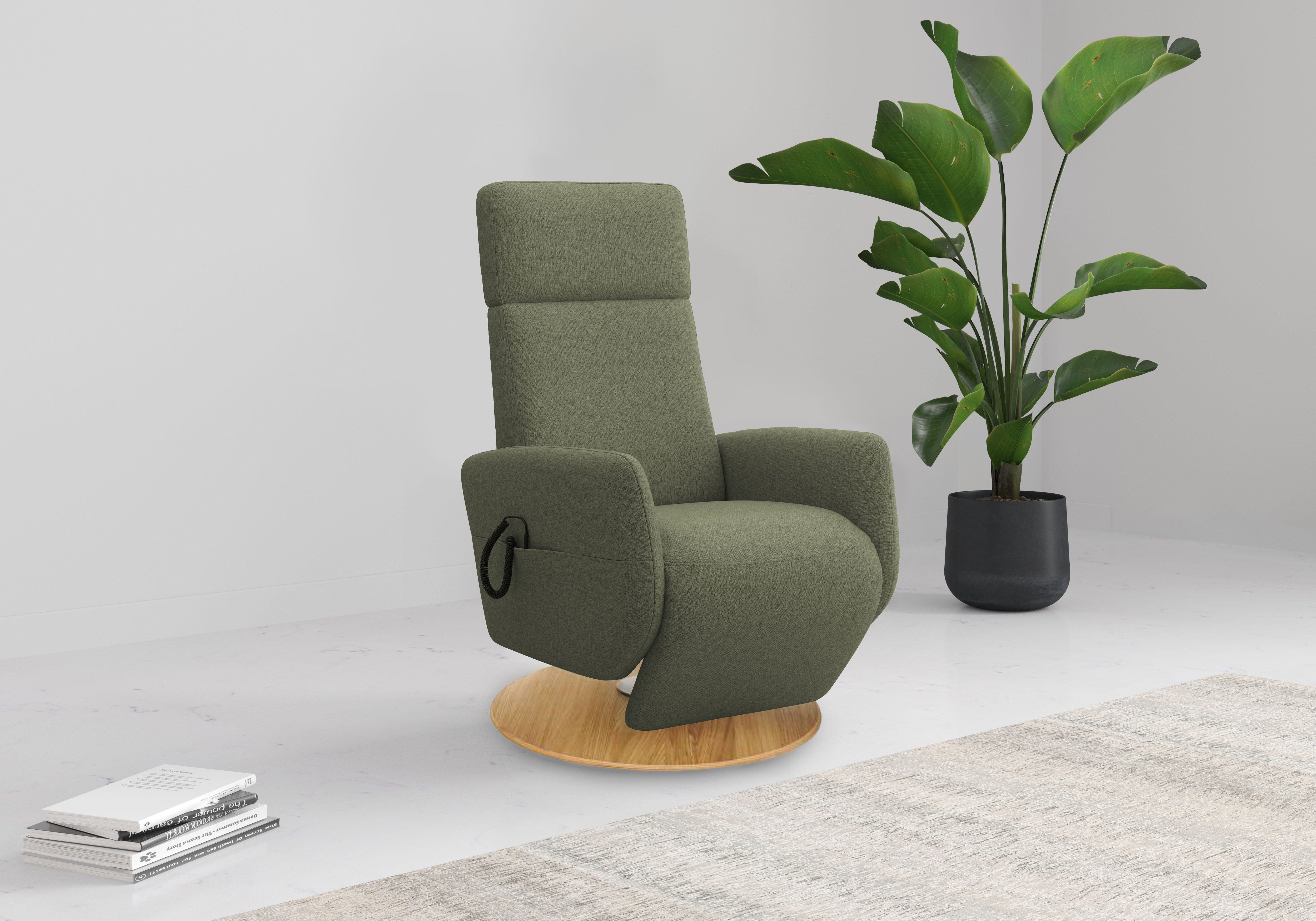 OTTO home TV-Sessel Rochelle, inkl. Kopfteilverstellung & 360° Drehfunktion (1-St), TV-Sessel mit Drehfunktion 360 Grad