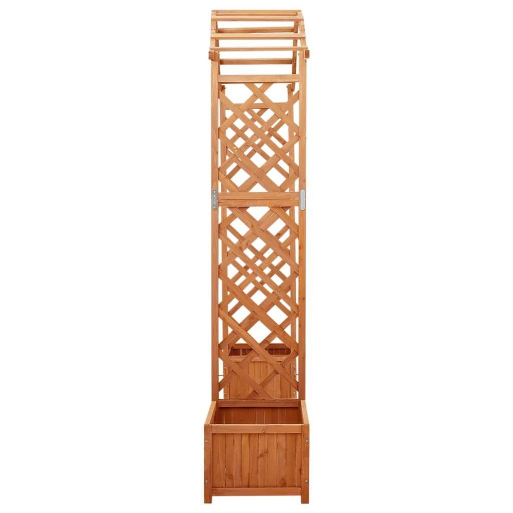vidaXL Rankgitter NA Garten-Pergola mit Blumenkasten Massivholz Tanne Holz
