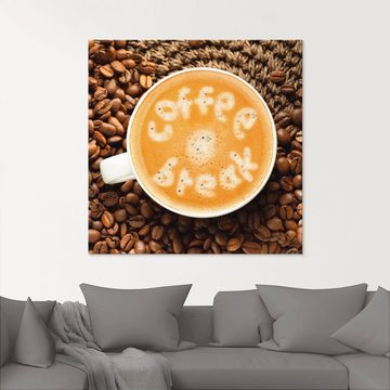Artland Glasbild Kaffeepause, Getränke (1 St), in verschiedenen Größen