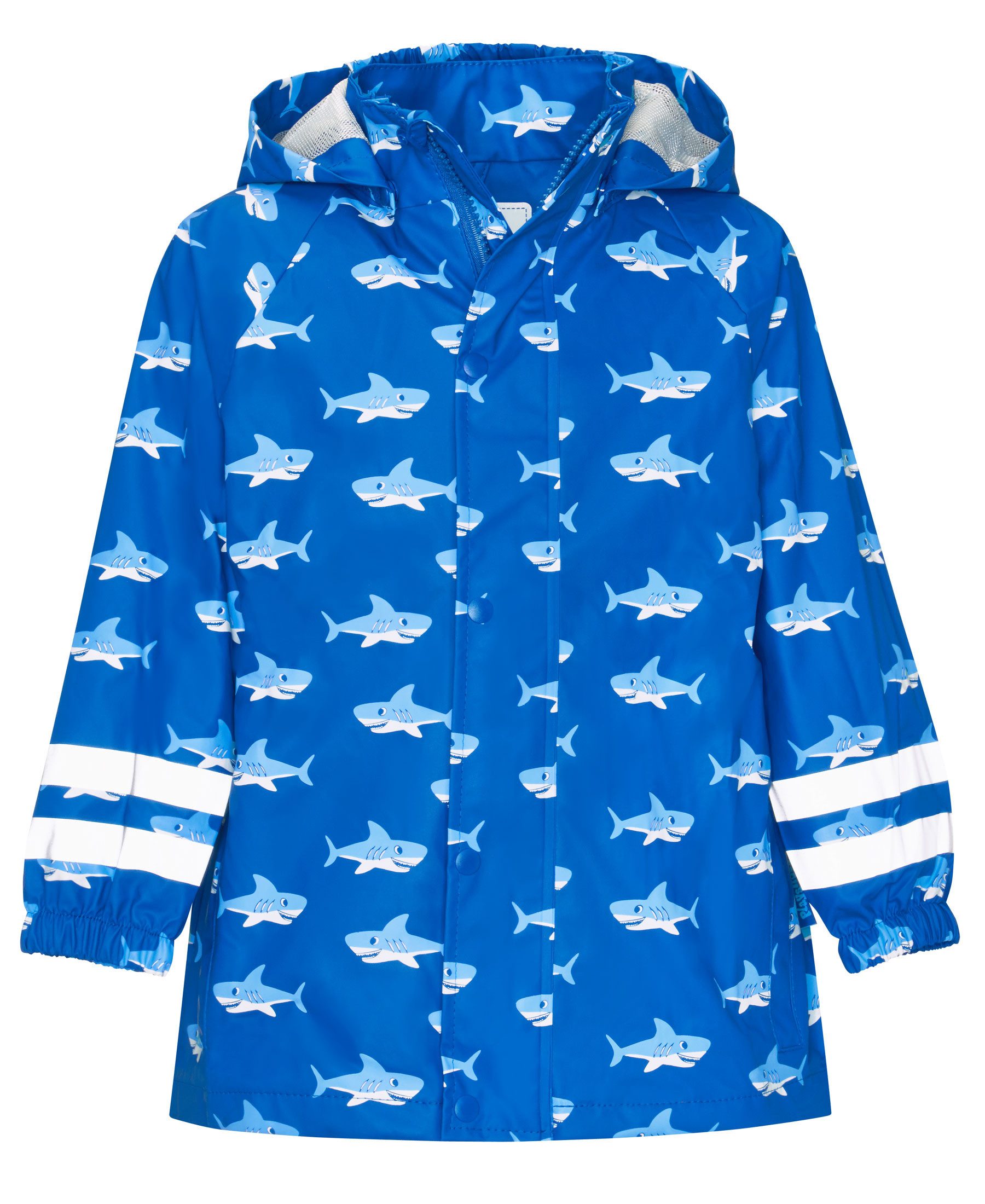 Playshoes Regenjacke Regen-Jacke Hai allover