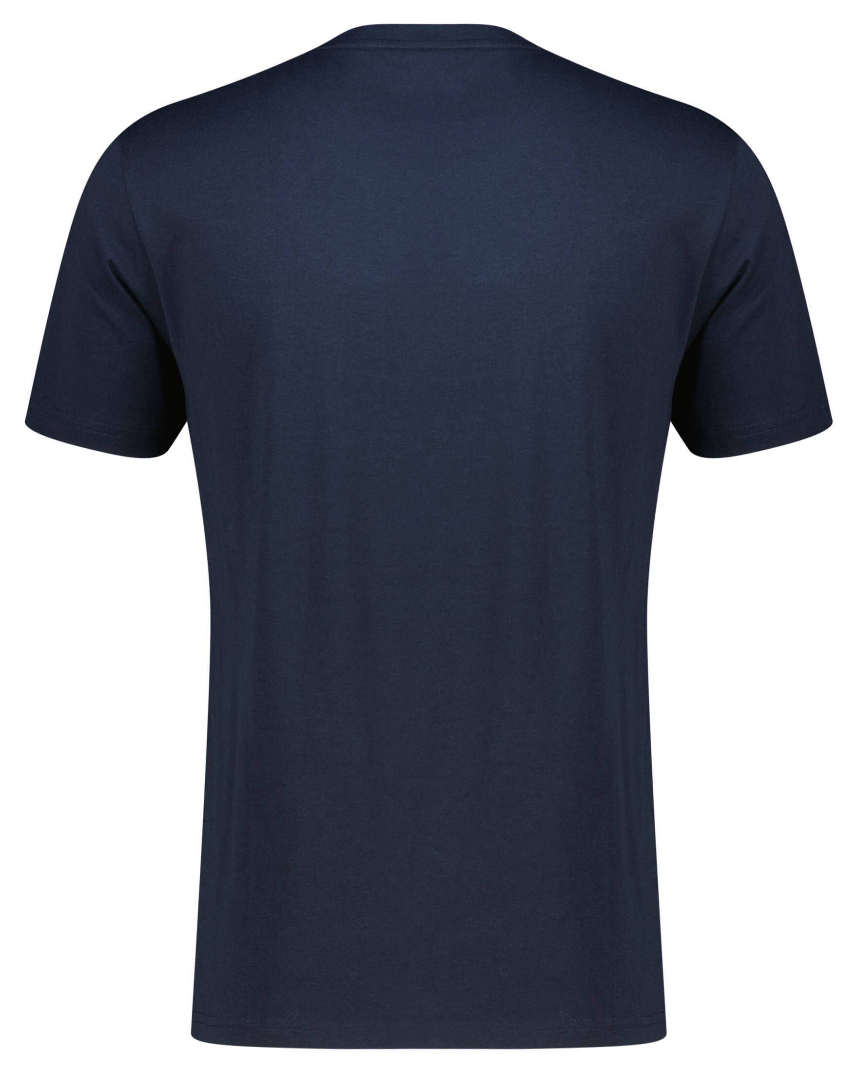 dark BOSS (1-tlg) T-Shirt blue T-Shirt BOSS SHARK Herren ORANGE