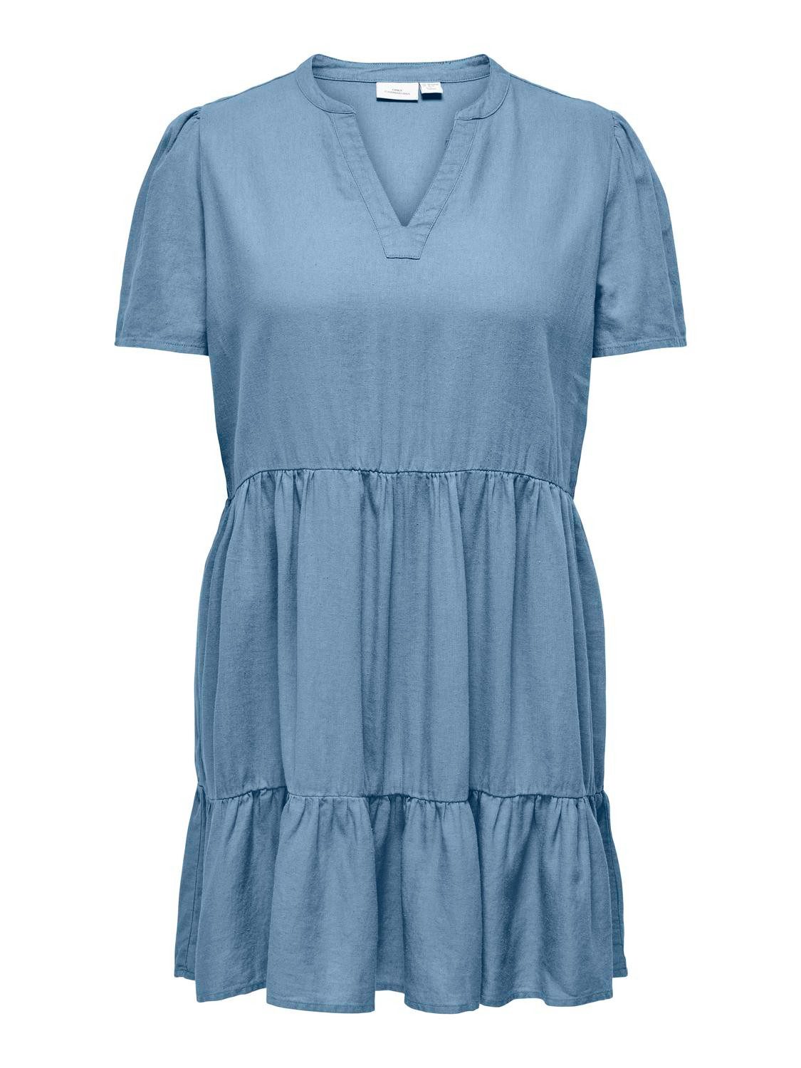 ONLY CARMAKOMA Minikleid CARTIRI-CARO S/S V-NECK günstig online kaufen
