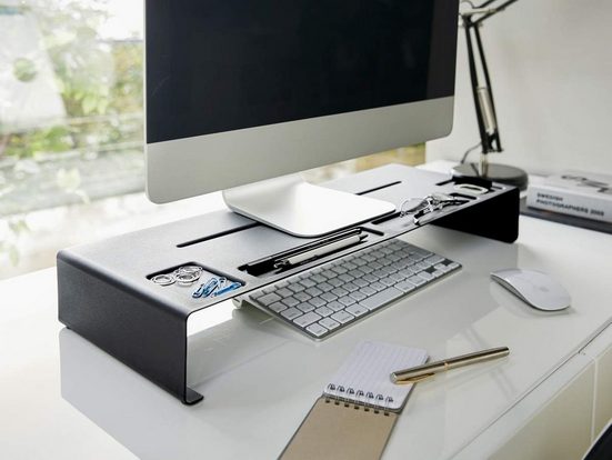 Yamazaki »Tower« Monitor-Halterung, (Schreibtischaufsatz