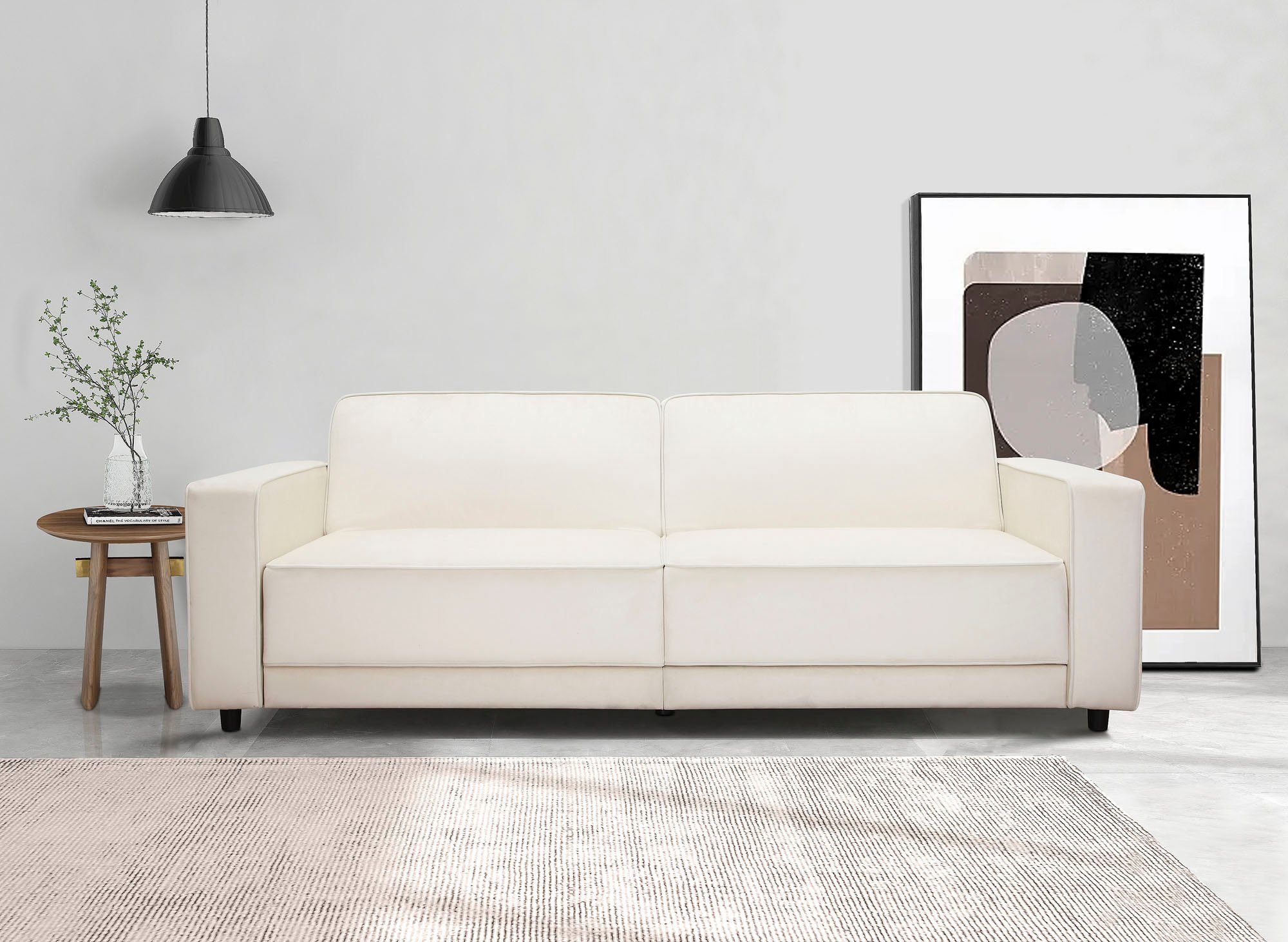 Dorel Home 3-Sitzer ALLIE Schlafsofa 225 cm, Bett-Funktion (108/190cm), tre günstig online kaufen
