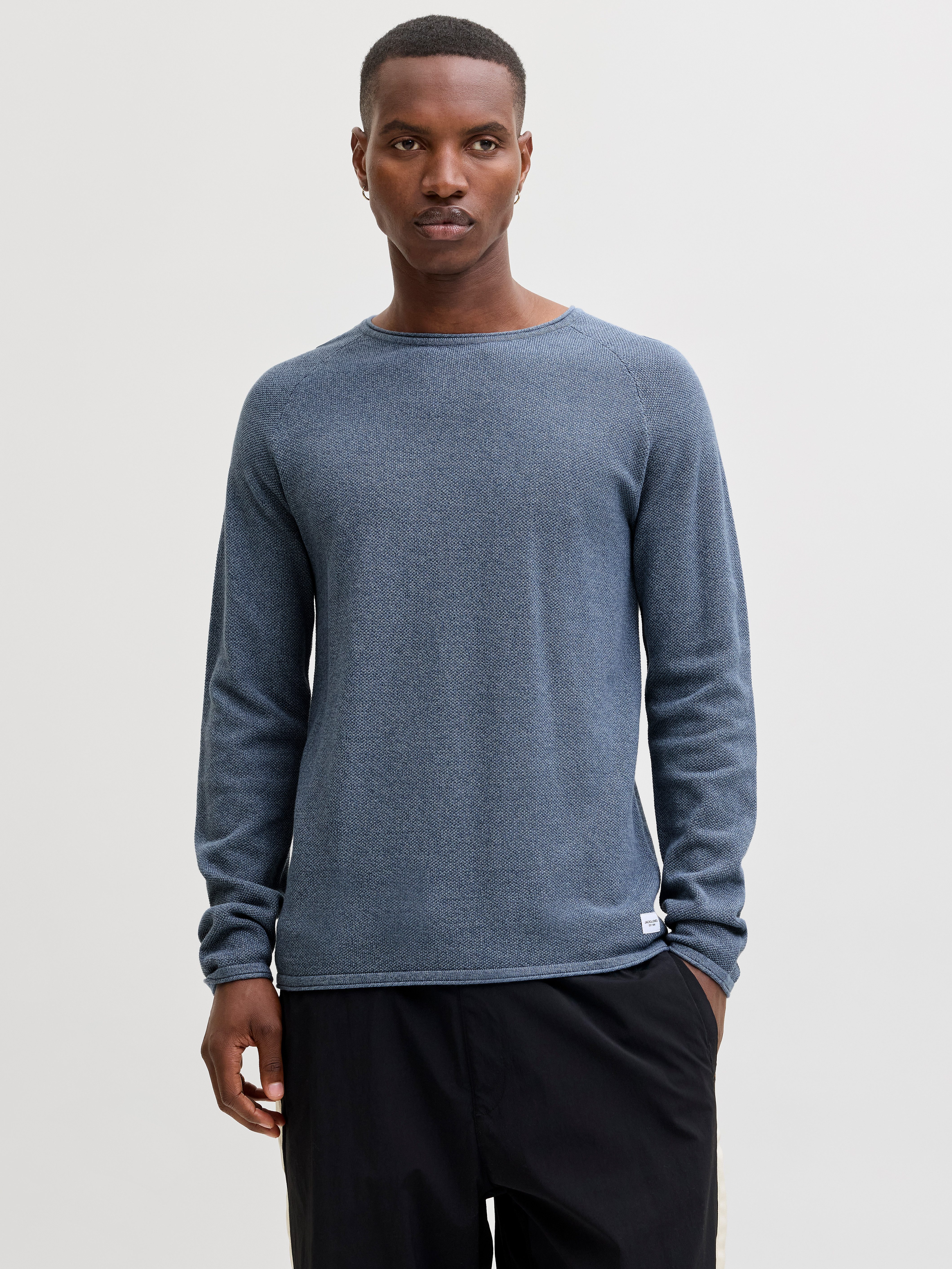 Jack & Jones Rundhalspullover JJEHILL KNIT CREW NECK NOOS mit Strukturstric günstig online kaufen