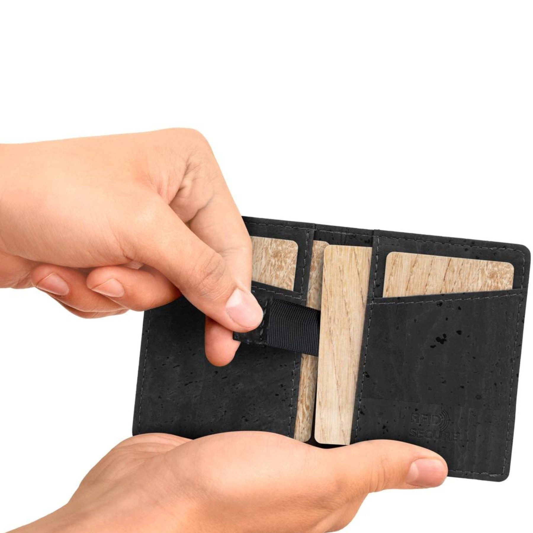 Simaru Geldbörse Leo - Ultra silm Wallet aus Kork, Ultra Slim, RFID Schutz, Vegan