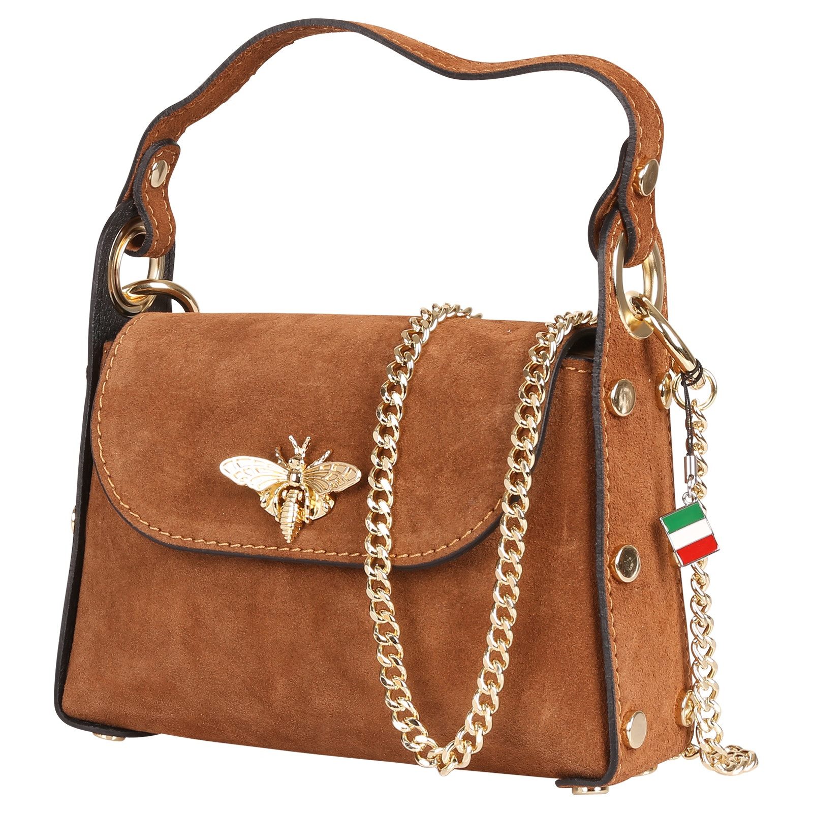 FLORENCE Umhängetasche Florence Biene Damen Handtasche Wildleder (Umhängeta günstig online kaufen
