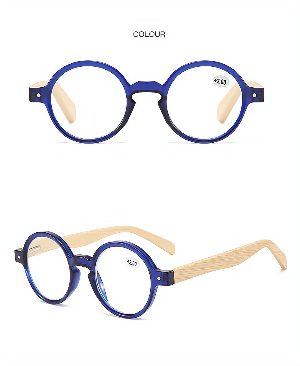 blaue PACIEA Gläser presbyopische Mode anti Rahmen Lesebrille bedruckte