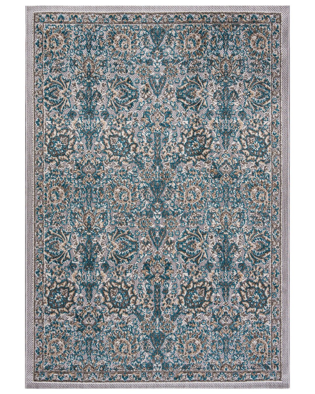 Mazovia Designteppich Außen Orientalisch Terrasse, 80 x 150 cm, Wasserdicht