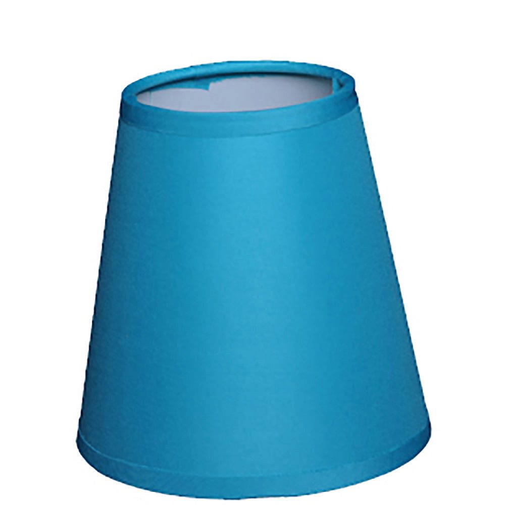 Dirk Davids Leuchten GmbH Lampenschirm Lampenschirm Aufstecker Aqua Blau Kronleuchter Klemmschirm