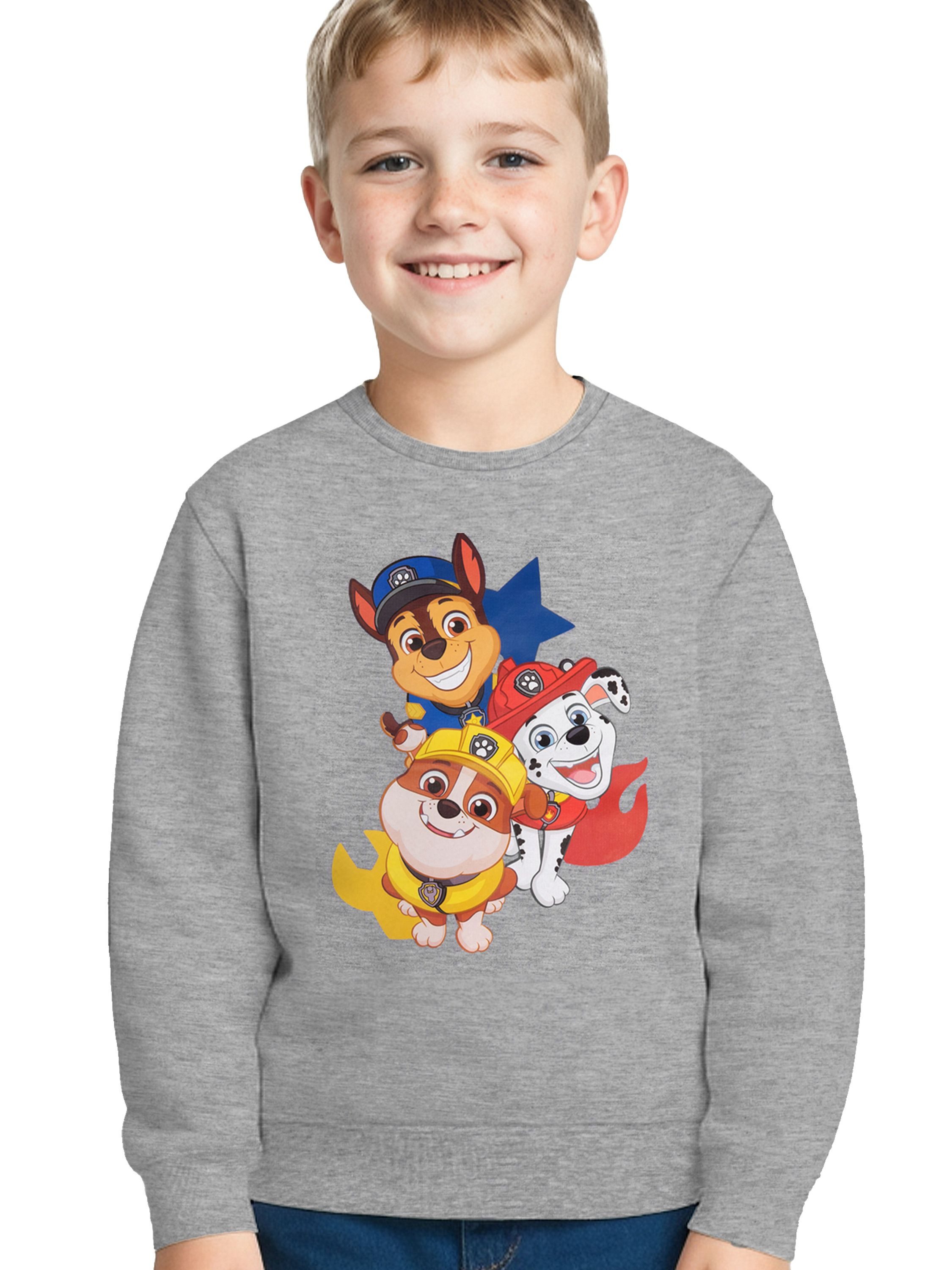 United Labels® Sweatshirt Paw Patrol Sweatshirt für Jungen - Kinder Пуловеры Oberteil Grau