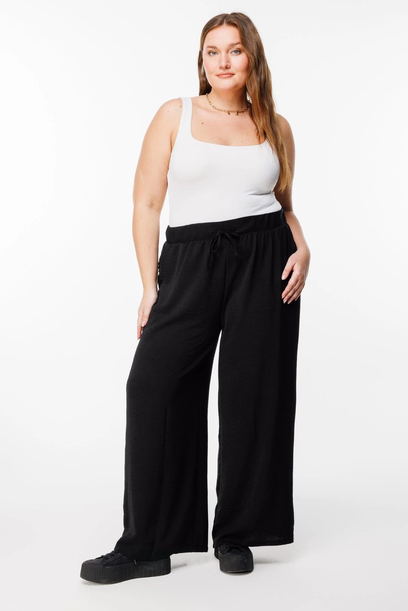Bequeme Jeans Weite Stretch-Yogahose