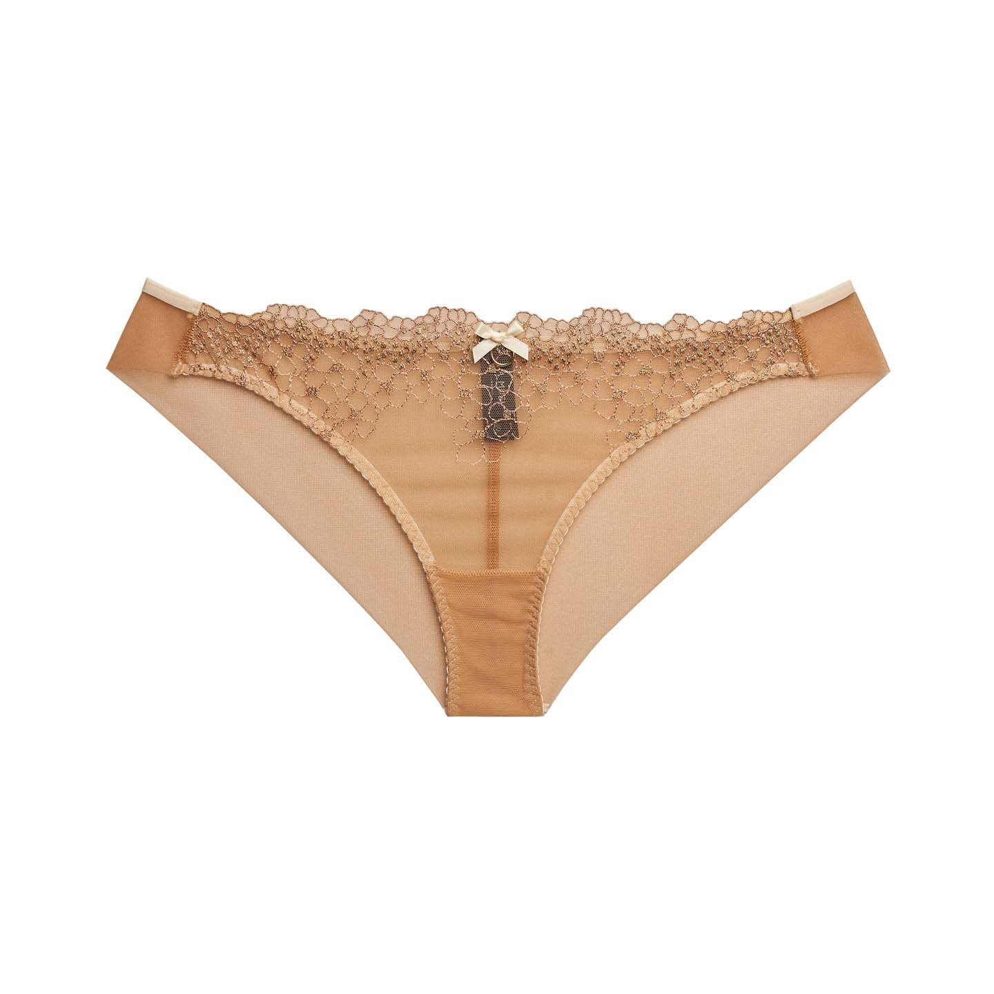 Slip mit goldigen Akzenten