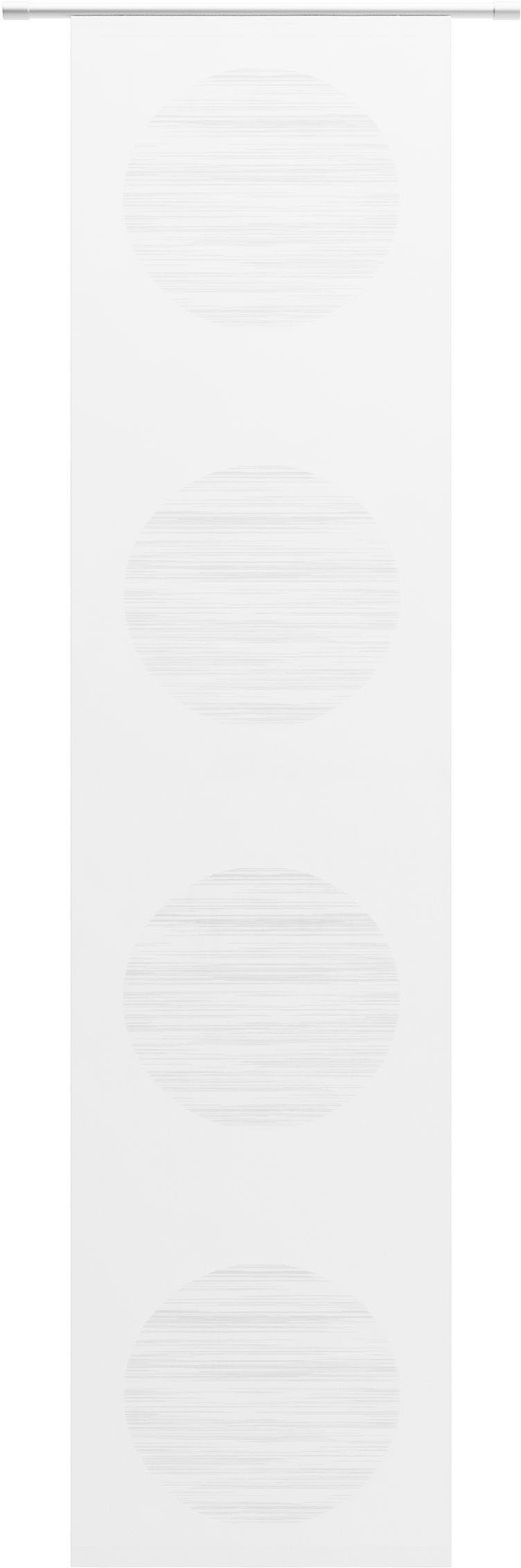 Schiebegardine Padova, Neutex for you!, Klettband (1 St), halbtransparent, Scherli, inkl. Befestigungszubehör, Breite: 57 cm