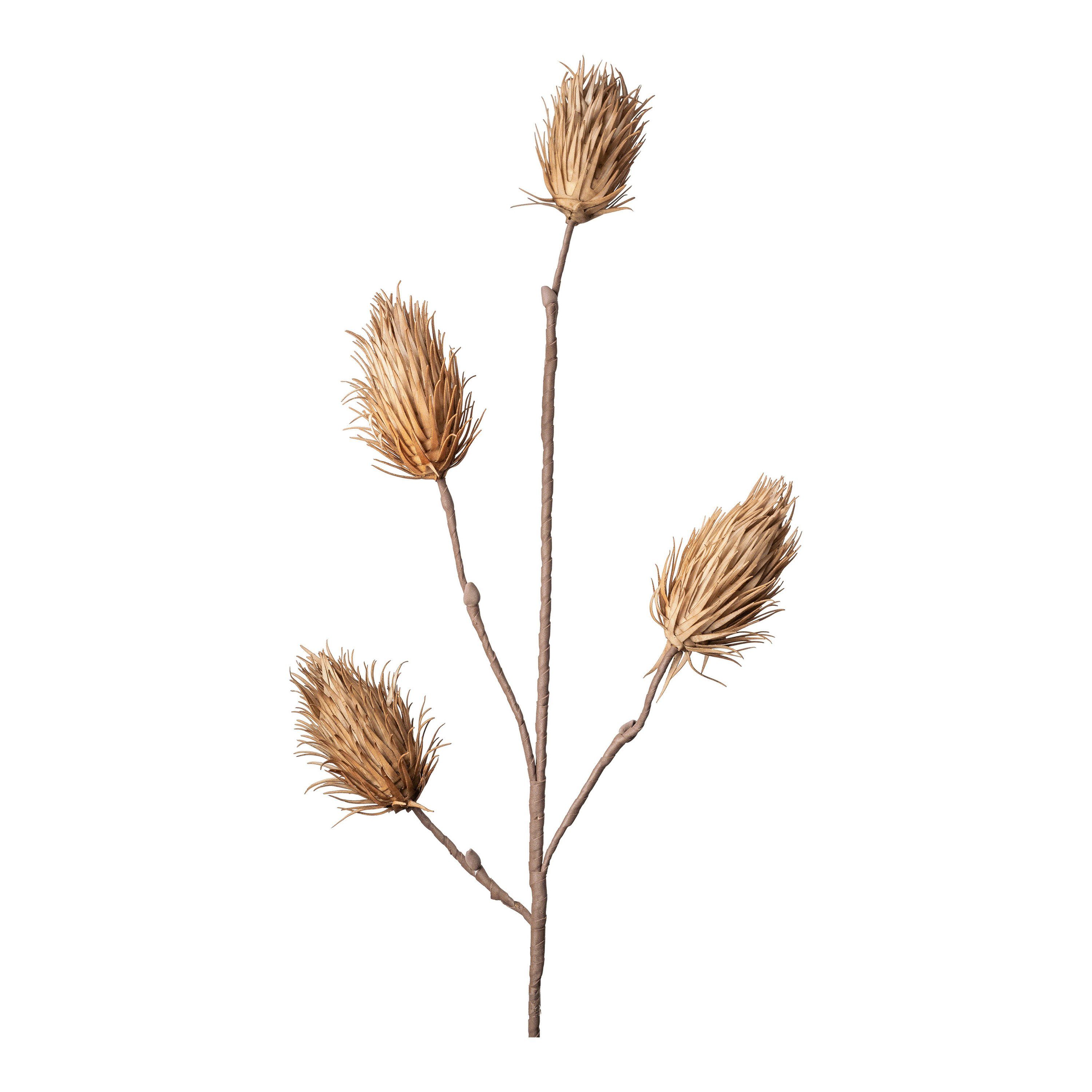 Kunstblume Softflower-Kunst-Stielblume Distel, Depot