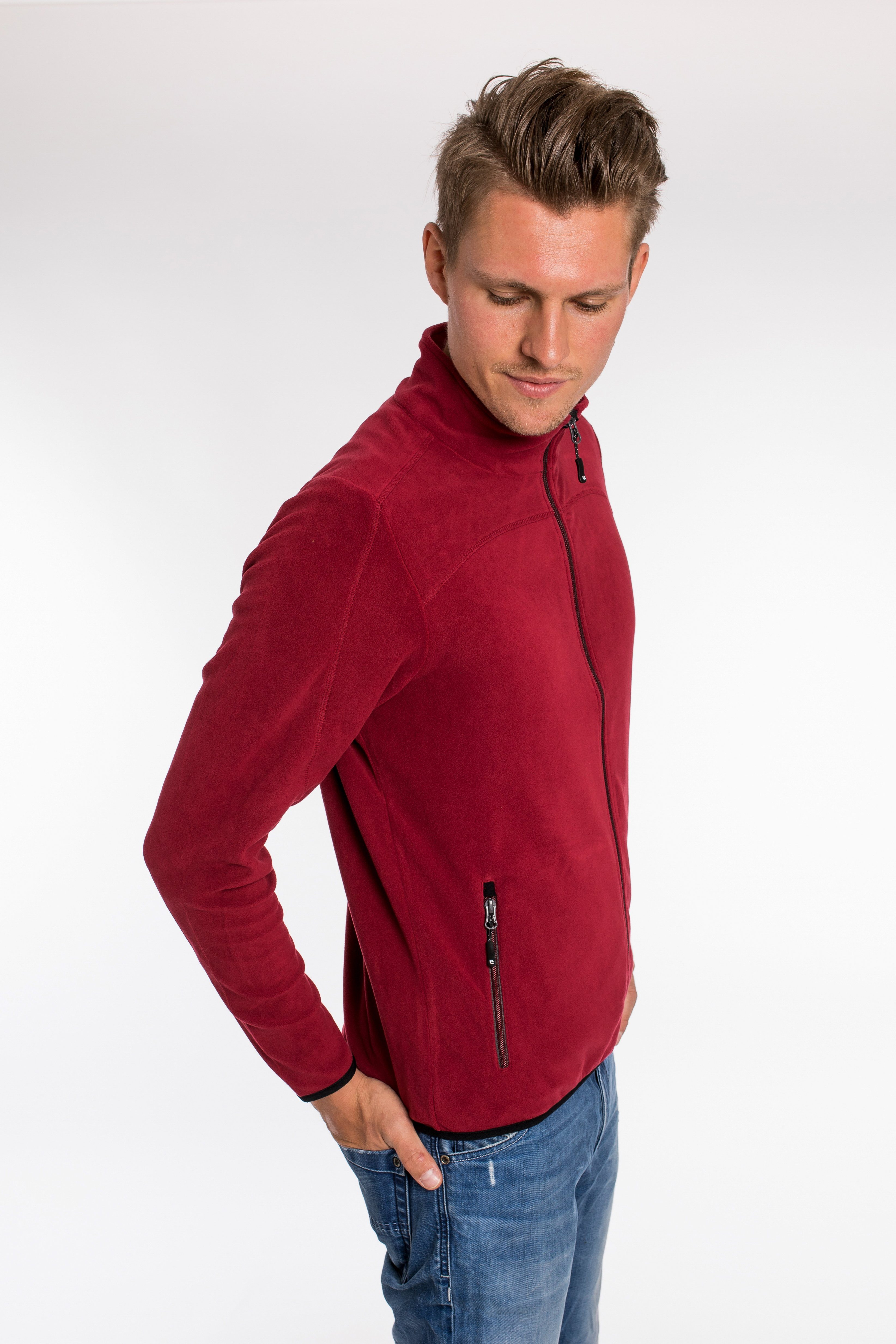DEPROC Active Fleecejacke KIRKVALE MEN weiche Fleecejacke in traditioneller Optik