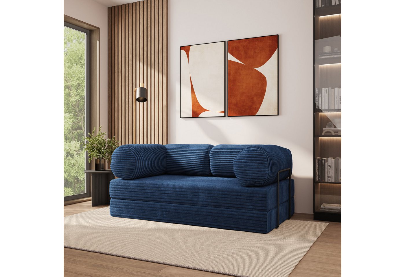 Masseno Sofa ALVIO mit Schlaffunktion, Schlafsofa, Schaumstoffsofa