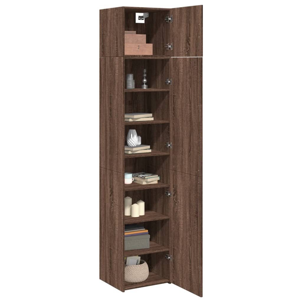 vidaXL Sideboard Hochschrank Schmal Eichen-Optik 45x42,5x225 günstig online kaufen