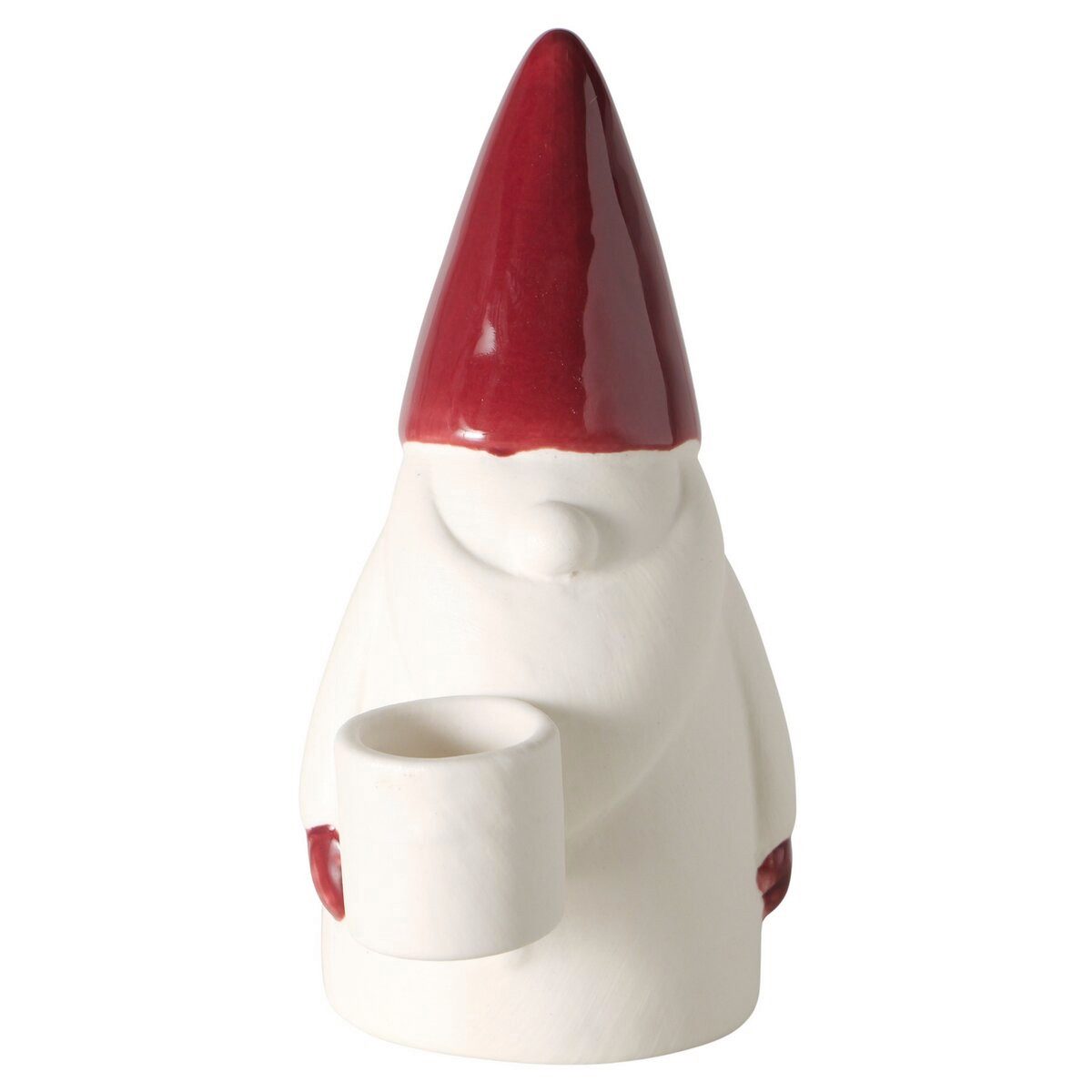 OTTO home Kerzenleuchter zwei verschiedene Höhen (Set, 2 St), Zweiteiliges Set im festlichen Weihnachtsmann-Design