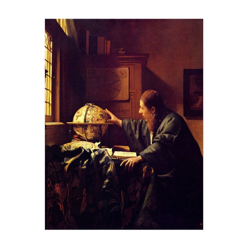 Bilderdepot24 Leinwandbild Alte Meister - Jan Vermeer - Der Astronom, Menschen