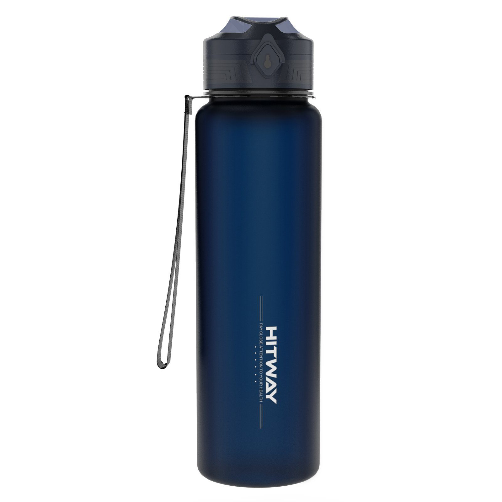 HITWAY Trinkflasche HITWAY Trinkflasche 1l - BPA-Frei - Wasserflasche Auslaufsicher blau-1