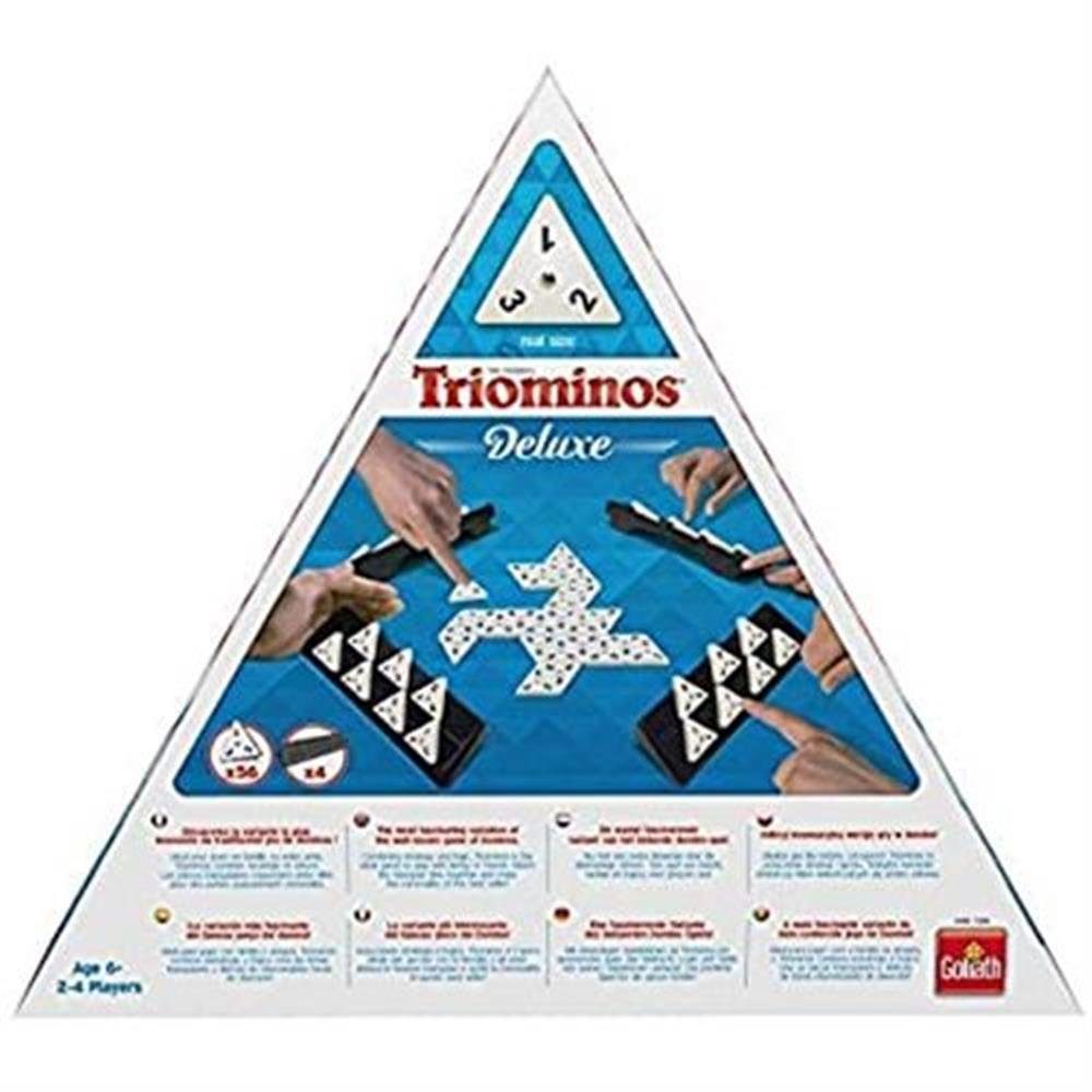 Triominos Gesellschaftsspiel, Legespiel, B.V. Goliath Spielsteinen, Anlegespiel mit Spiel, Deluxe,