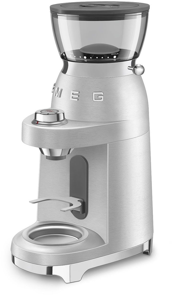 Smeg Kaffeemühle CGF02SSEU, 150 W, Kegelmahlwerk, 240 g Bohnenbehälter