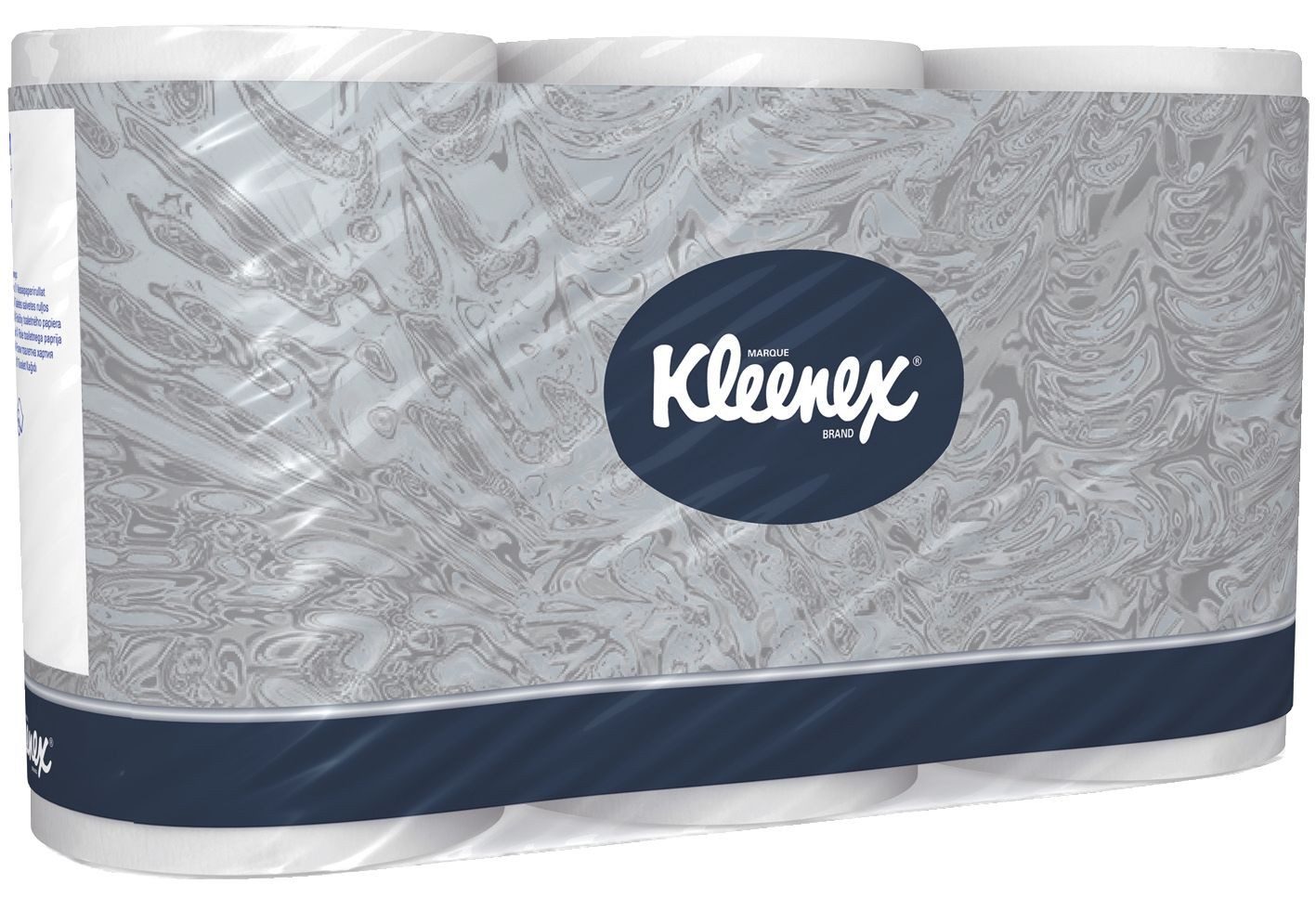 KLEENEX Toilettenpapier Kleinrollen Toilet Tissue - 3-lagig, geprägt, super-hochweiß, 6 Rollen
