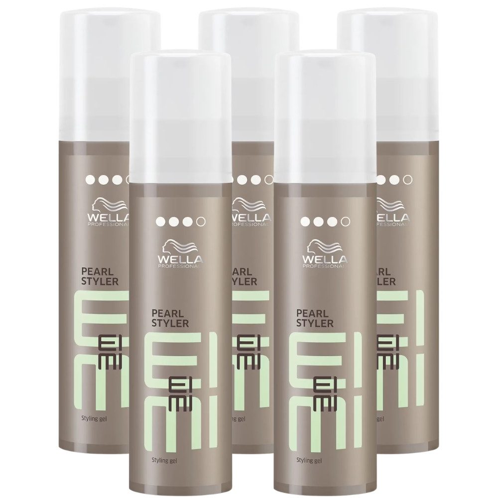Wella Professionals Haargel EIMI Pearl Styler XXL 150ml Styling Gel mit starkem Halt & Glanz, Spar-Set, 5er-Pack