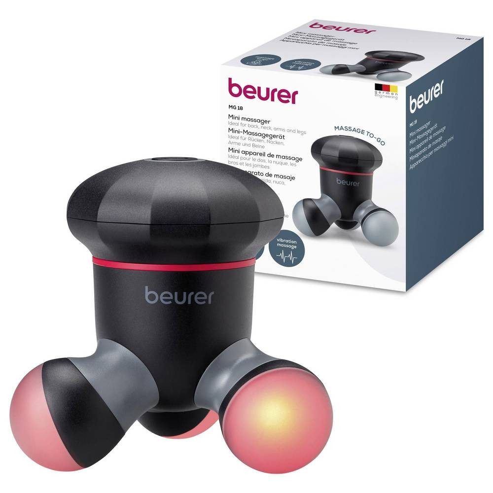 BEURER Massagegerät MG 18 Massagegerät Schwarz 10501, Mit Vibration, Mit LED Beleuchtung, Mit Massagefunktion – Bild 2 von 5