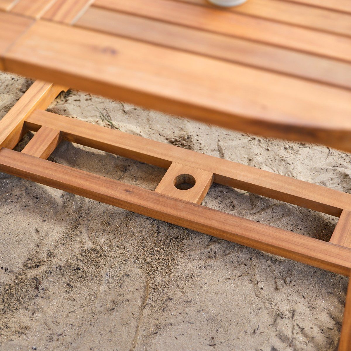 Tikamoon Gartentisch Ovaler Outdoor Tisch aus Akazienholz Capri 160