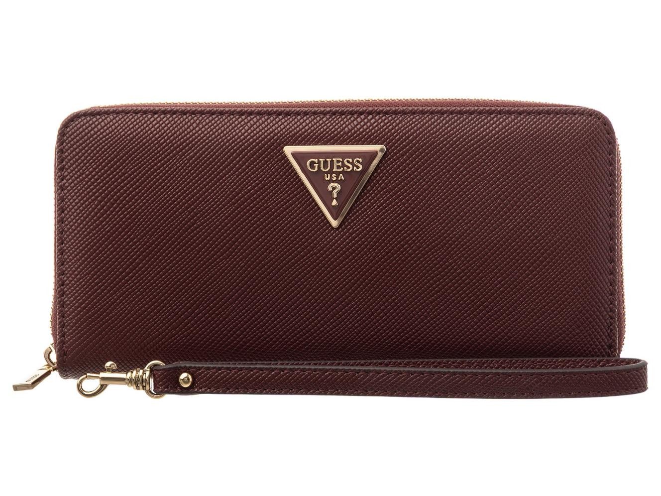 Guess Geldbörse SWZG7459146 LAUREL II SLG LARGE ZIP AROUND Woman (Stück, 1-tlg., 1), Logoschriftzug