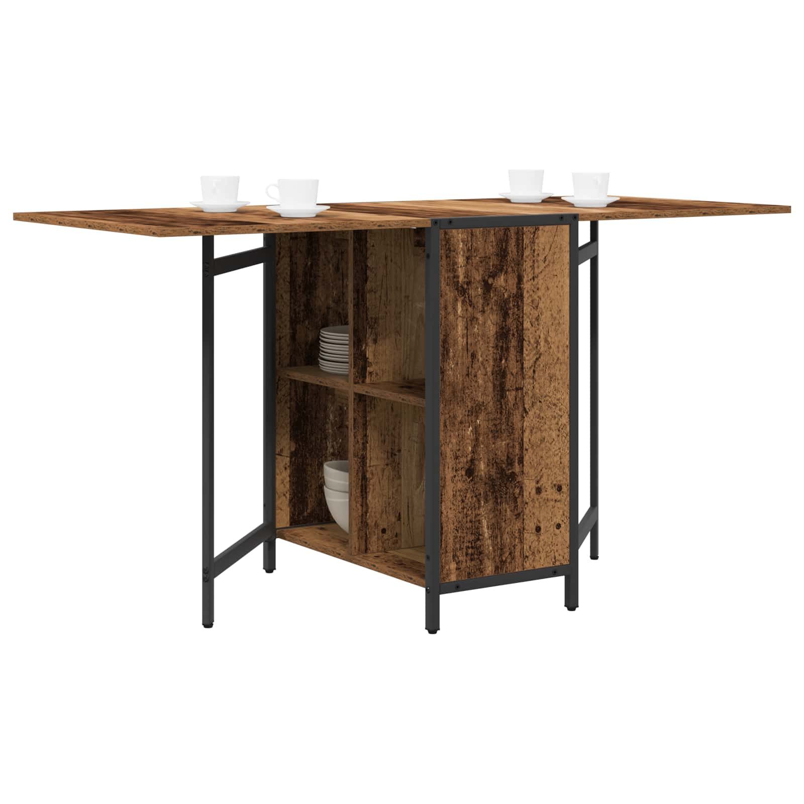 vidaXL Esstisch Esstisch 144 x 60 x 75 cm Holzwerkstoff Altholz Rechteckig (1-St)