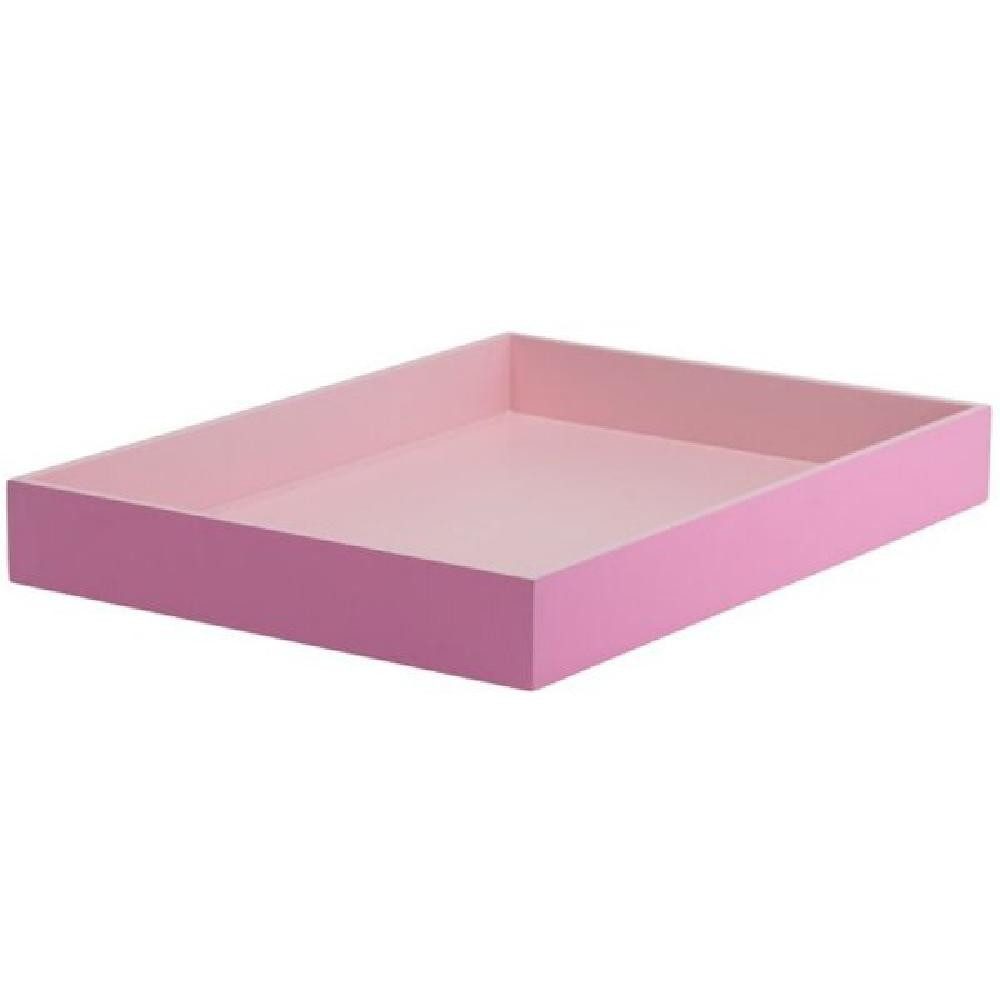 Giftcompany Tablett Tablett Spa Rechteckig Pink Rosa (40x29cm)