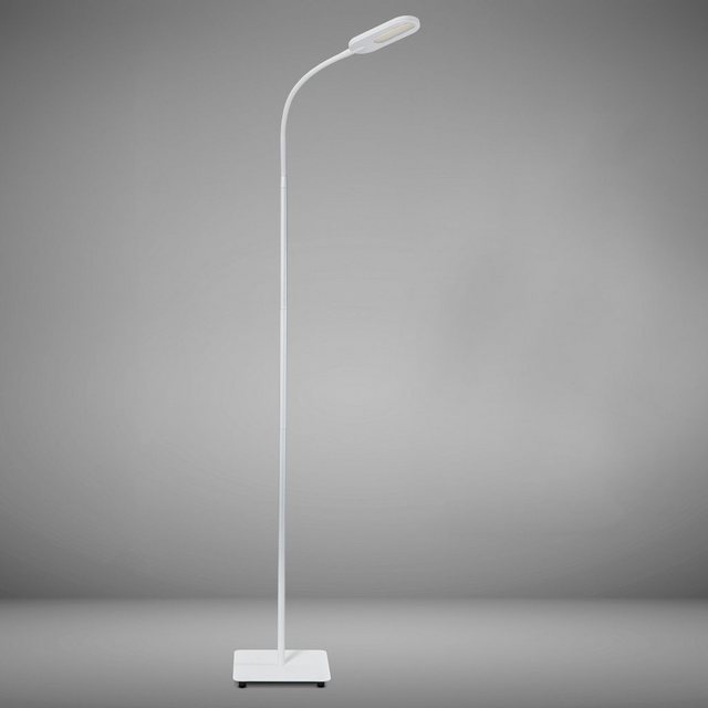 B.K.Licht LED Stehlampe, LED Stehleuchte dimmbar schwenkbar inkl. 8W 600lm Memory & Touch weiß-Otto