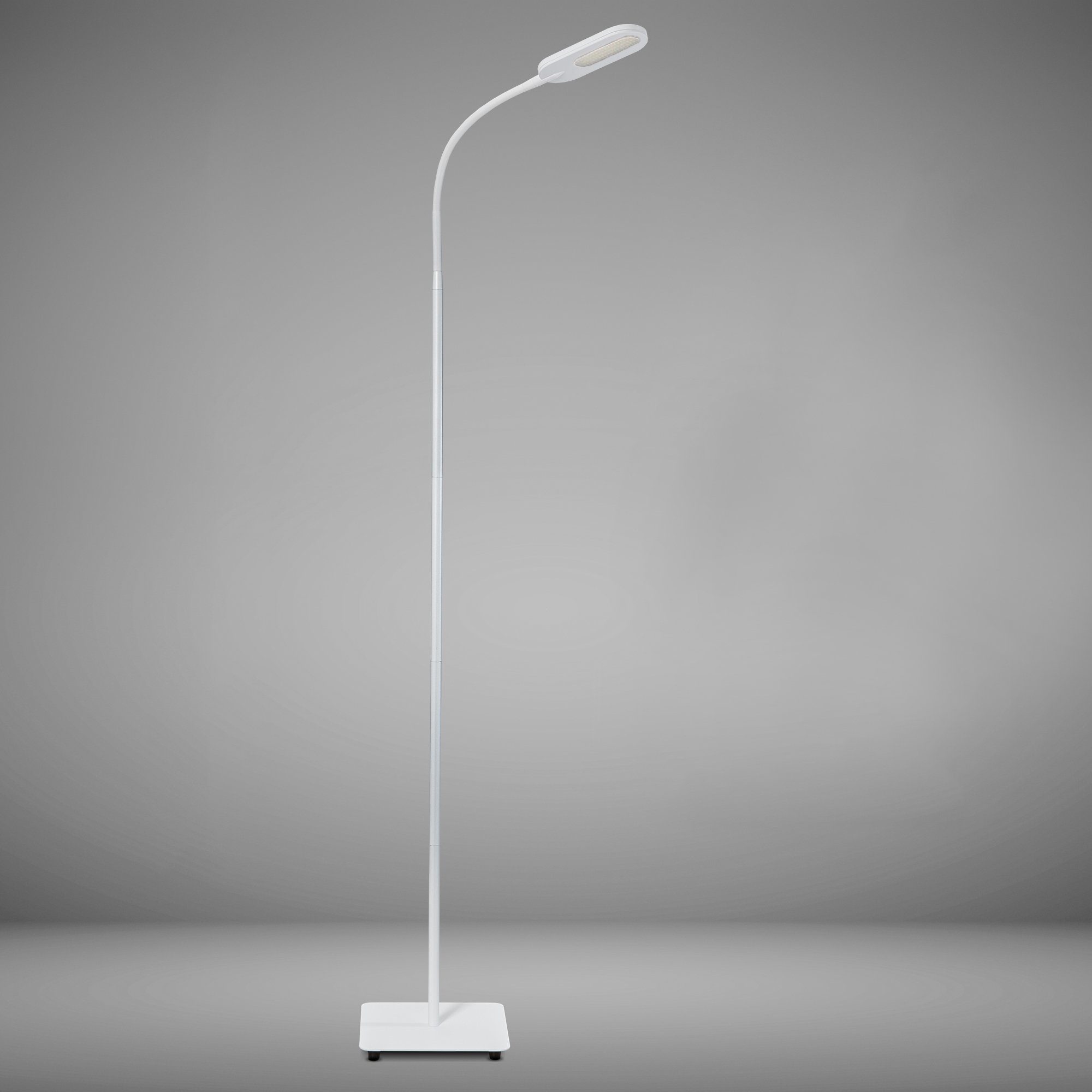 Stehlampe Dimmbar LED Wohnzimmer Deckenfluter Flexibler Schwanenhals