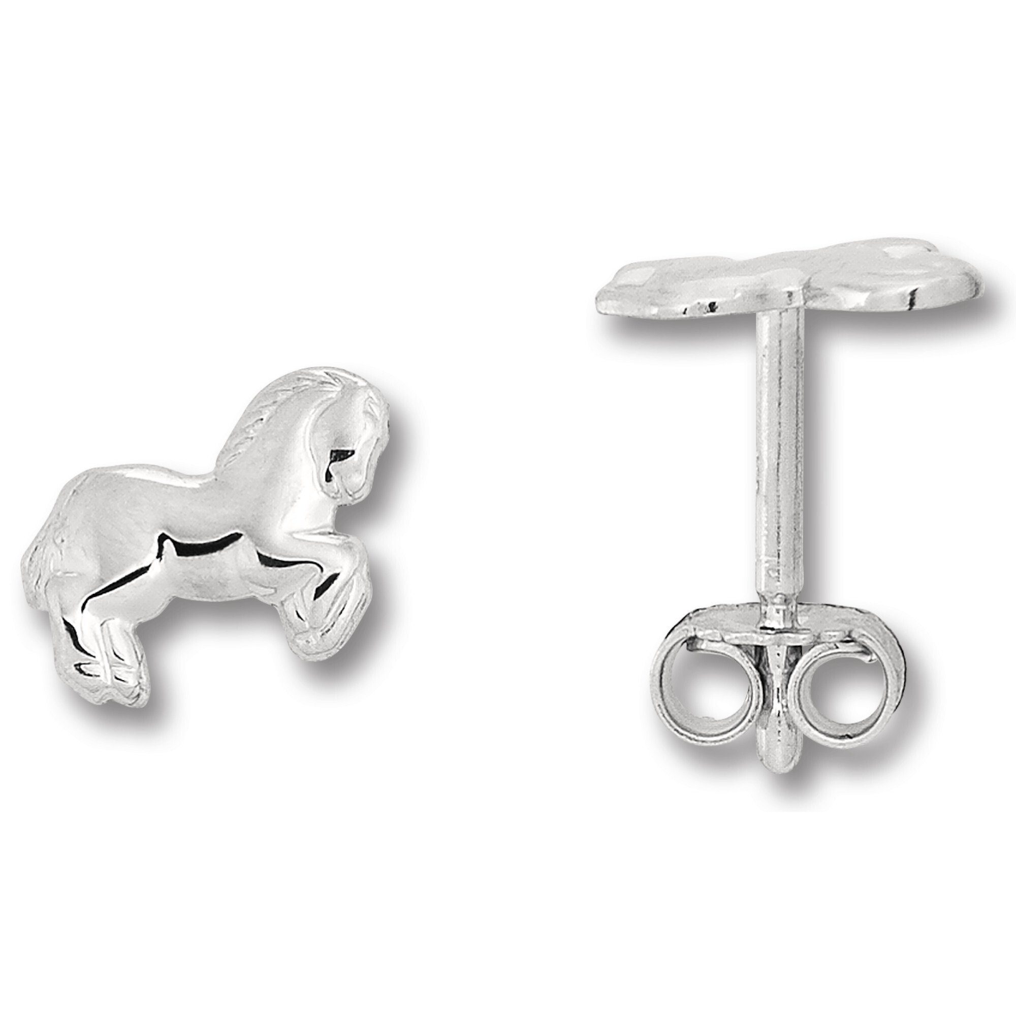 ONE ELEMENT Paar Ohrhänger Pferd Ohrringe Ohrstecker aus 925 Silber, Ausdruck von Individualität – dezent, bedeutungsvoll, nah am Herzen