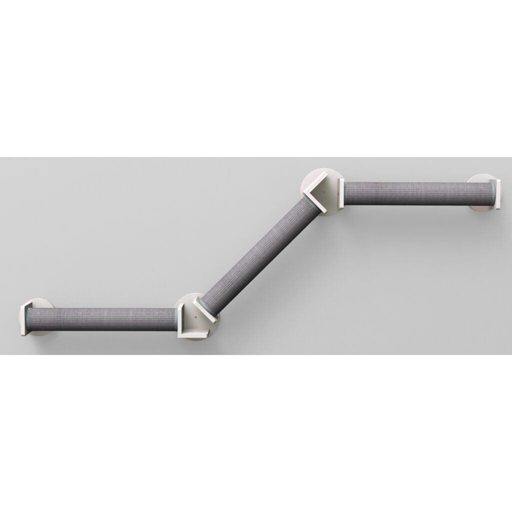 TRIXIE Katzen-Kletterwand Wand-Set 2 - weiß/grau - 195 × 78 cm