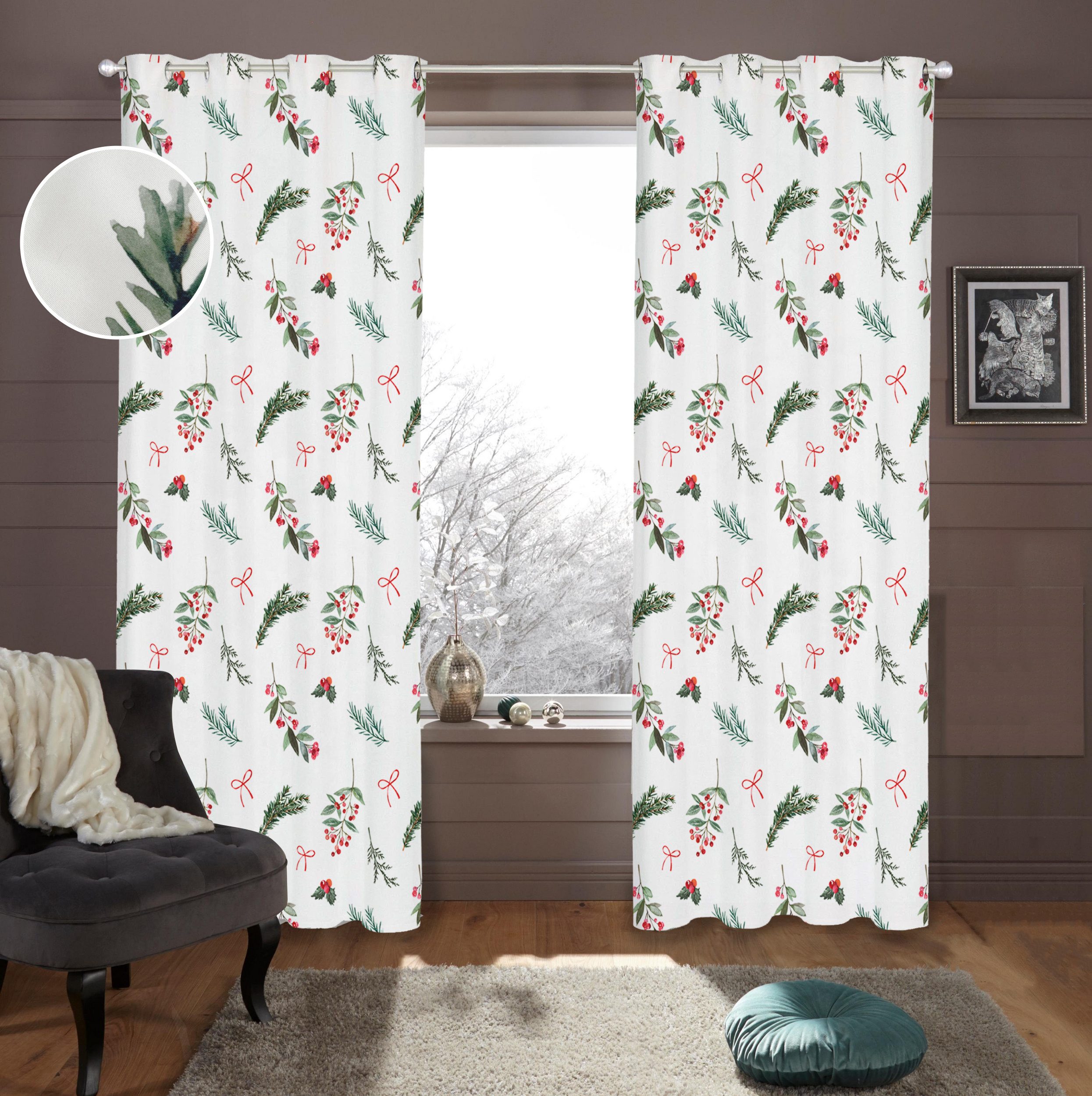 my home Gardine Joy, Ösen (1 günstig online kaufen