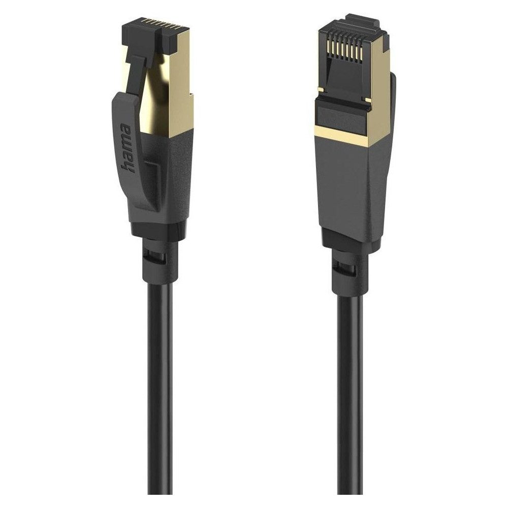 Hama 00202001 CAT-8 Netzwerkkabel S/FTP Schwarz Netzwerkkabel