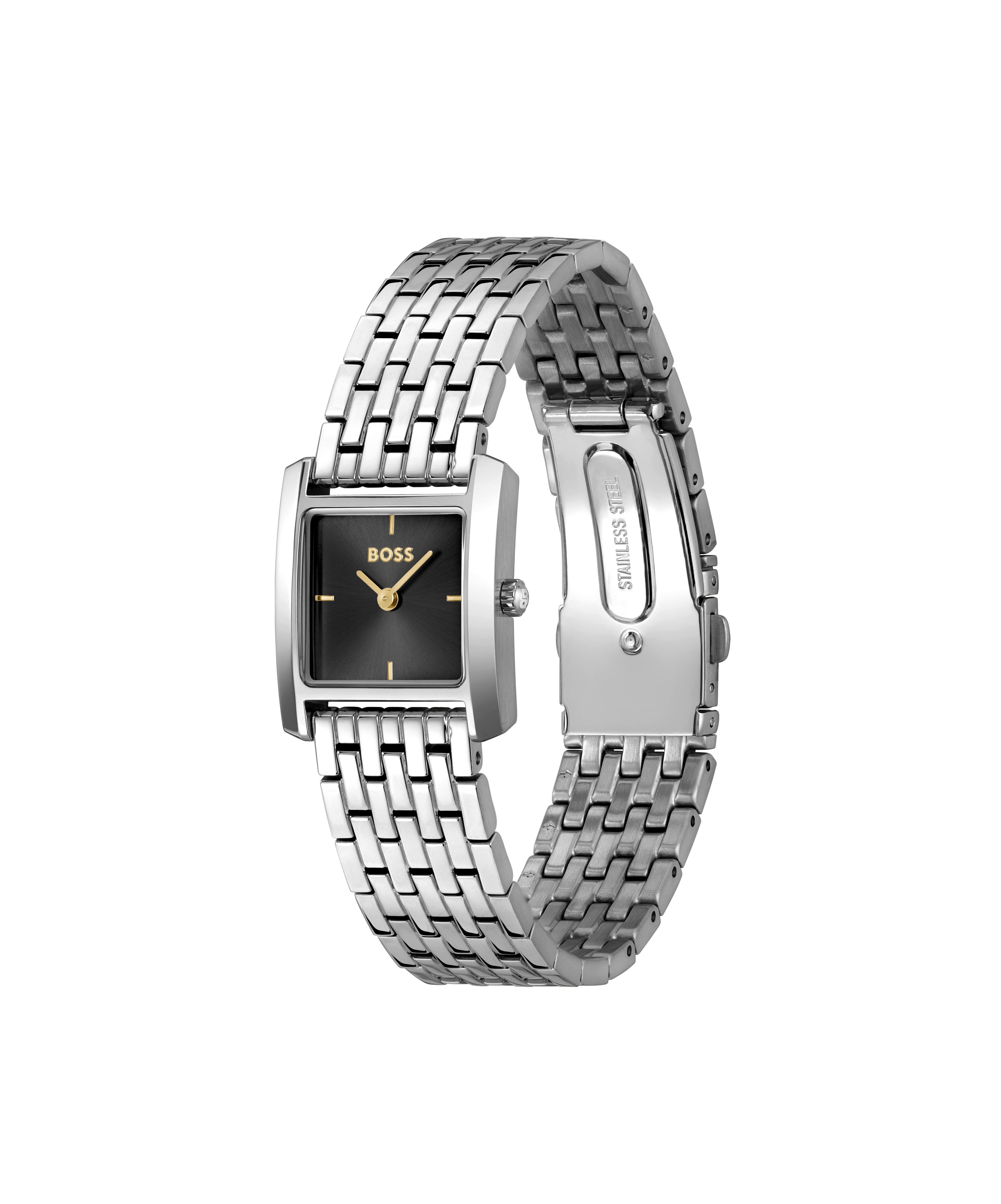 BOSS Quarzuhr LUCY SCALA 1502844, Armbanduhr, Damenuhr, Edelstahlarmband, analog