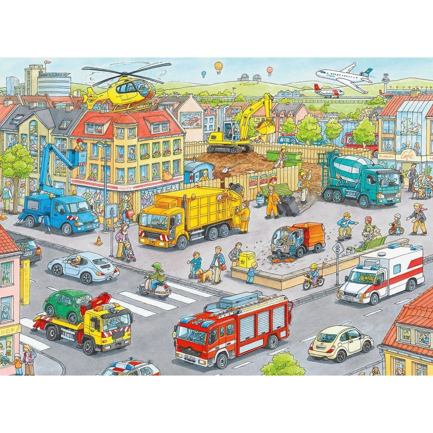 Ravensburger Puzzle Fahrzeuge in der Stadt Puzzleteile: 100, 199 Puzzleteil günstig online kaufen